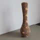 Vintage French shell vase 1960s brutalist coastal decor