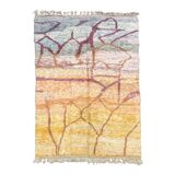 Moroccan Berber carpet beni ouarain mottled with colorful patterns 308x212cm