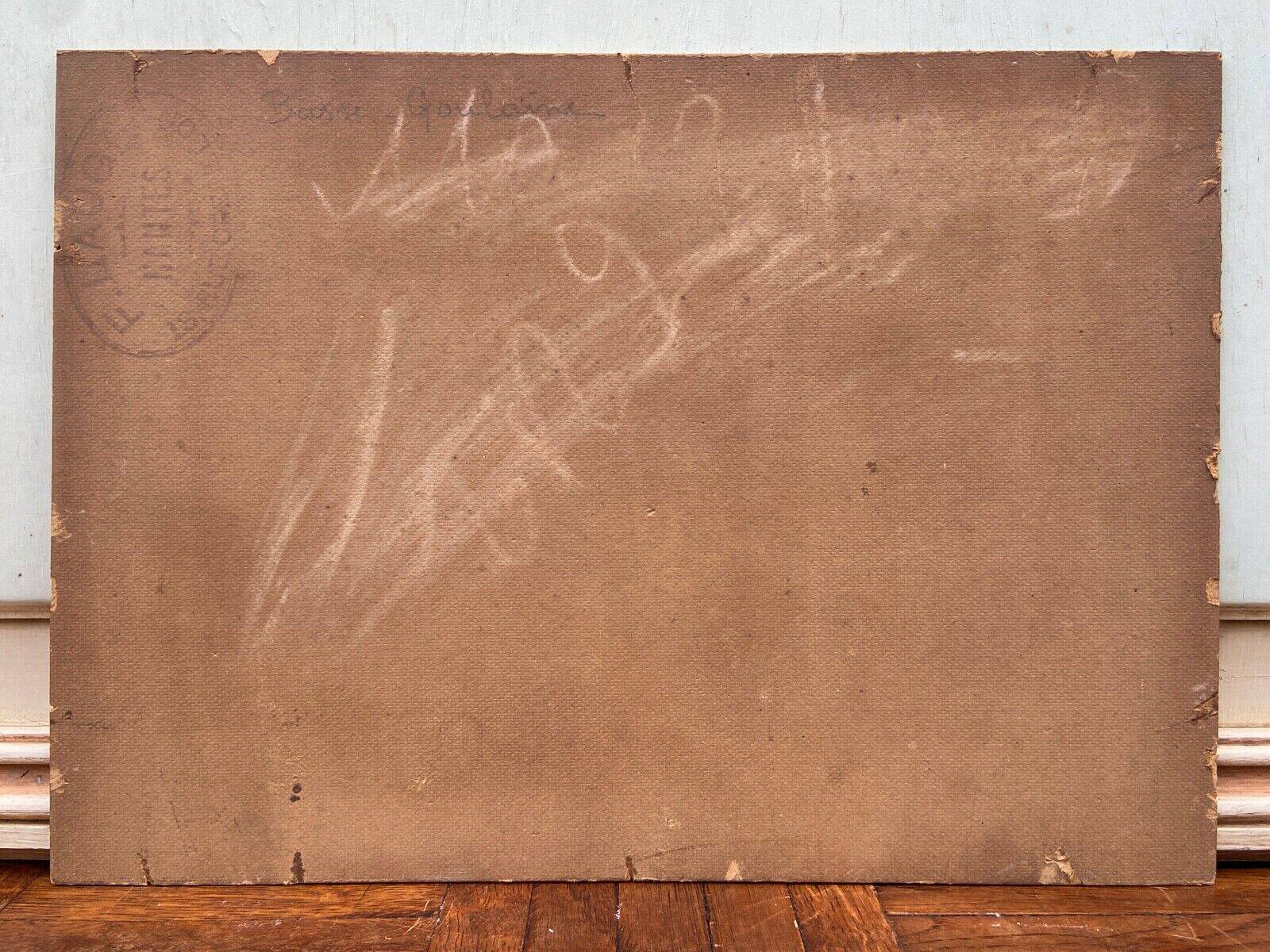 Oil on panel François-Edouard Bournichon Basse-Goulaine late 19th century