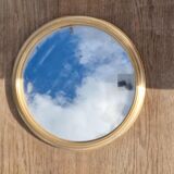 Golden mirror round shape