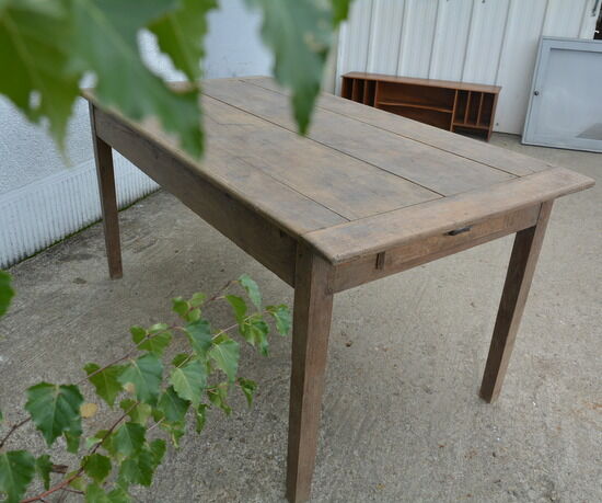 Solid oak farm table