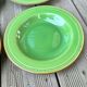 4 assiettes creuses vertes