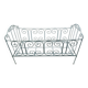 Old children's bed with metal bars