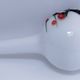 vase glass paste floral decoration Japonese style vintage