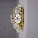 Ernst Palme brass floral wall lamps