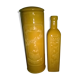 Pot et bouteille jaune ocre
