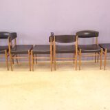 Set of 6 Scandinavian chairs