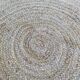 Tapis de jute scandinave rond naturel 162cm