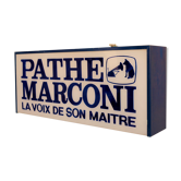 Enseigne lumineuse vintage Pathé Marconi « La Voix de son Maître »