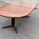 Vintage Teak Glostrup Dining Table Extendable Oval 1970s