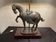 Large vintage horse plight in tin, H103 cm