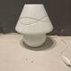 White murano glass table lamps, 1980