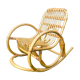 Fauteuil à bascule rotin enfant vintage