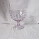Pink glass cup