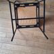 4 padded metal chairs