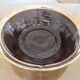Ceramic basket with rattan and brass in the 70s