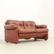 Coronado two-seater sofa by Tobia Scarpa in cognac leather, 1969