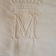 Old monogrammed fabric