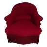 Fauteuil crapaud rouge top vintage