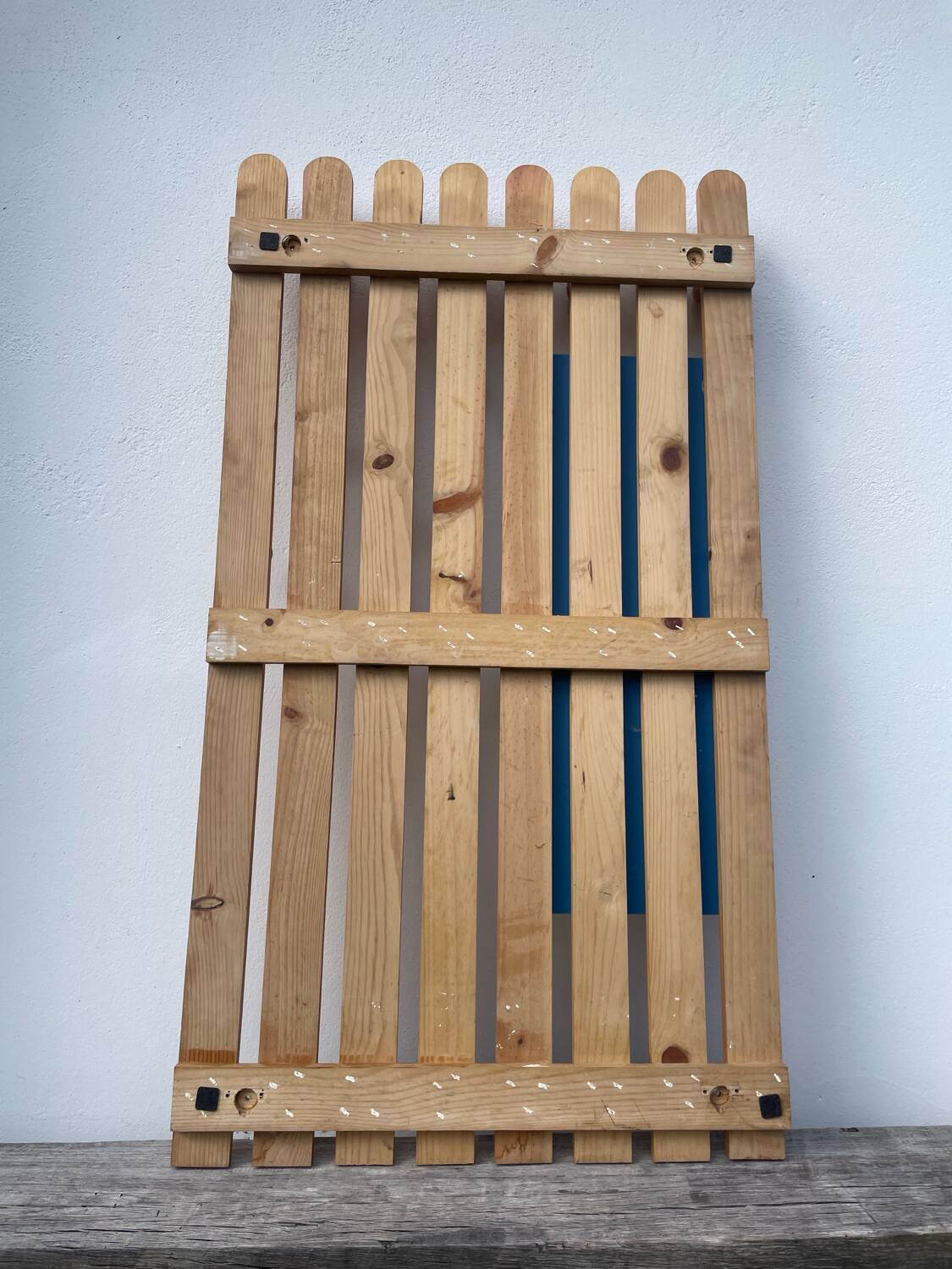 Pine mirror coat rack 1980