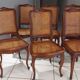 Suite of 6 chairs cans style Louis XV millieu XXeme