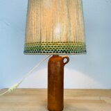 Corded stoneware lamp of wool