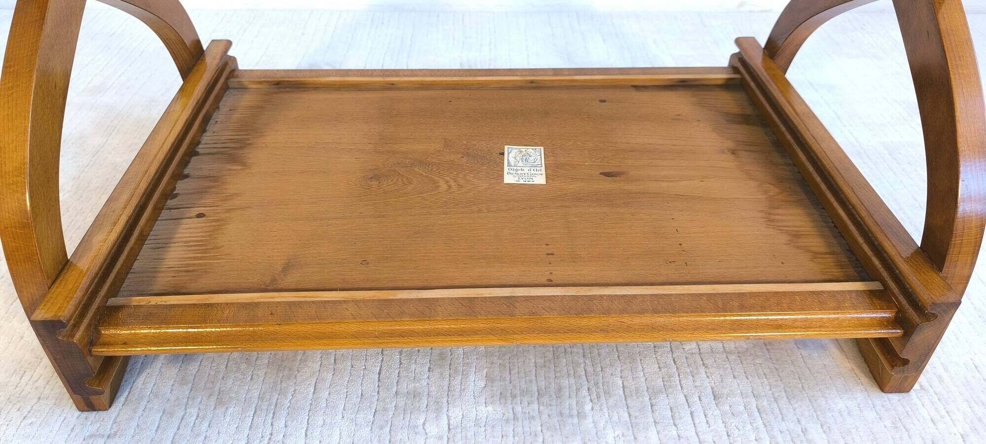 Beautiful pair of vintage teak tables – Serving table - Benoit-Guyot Lyon