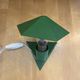 Lampe pince en métal vert, années 50