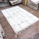 White and blue rug 250cmx150cm