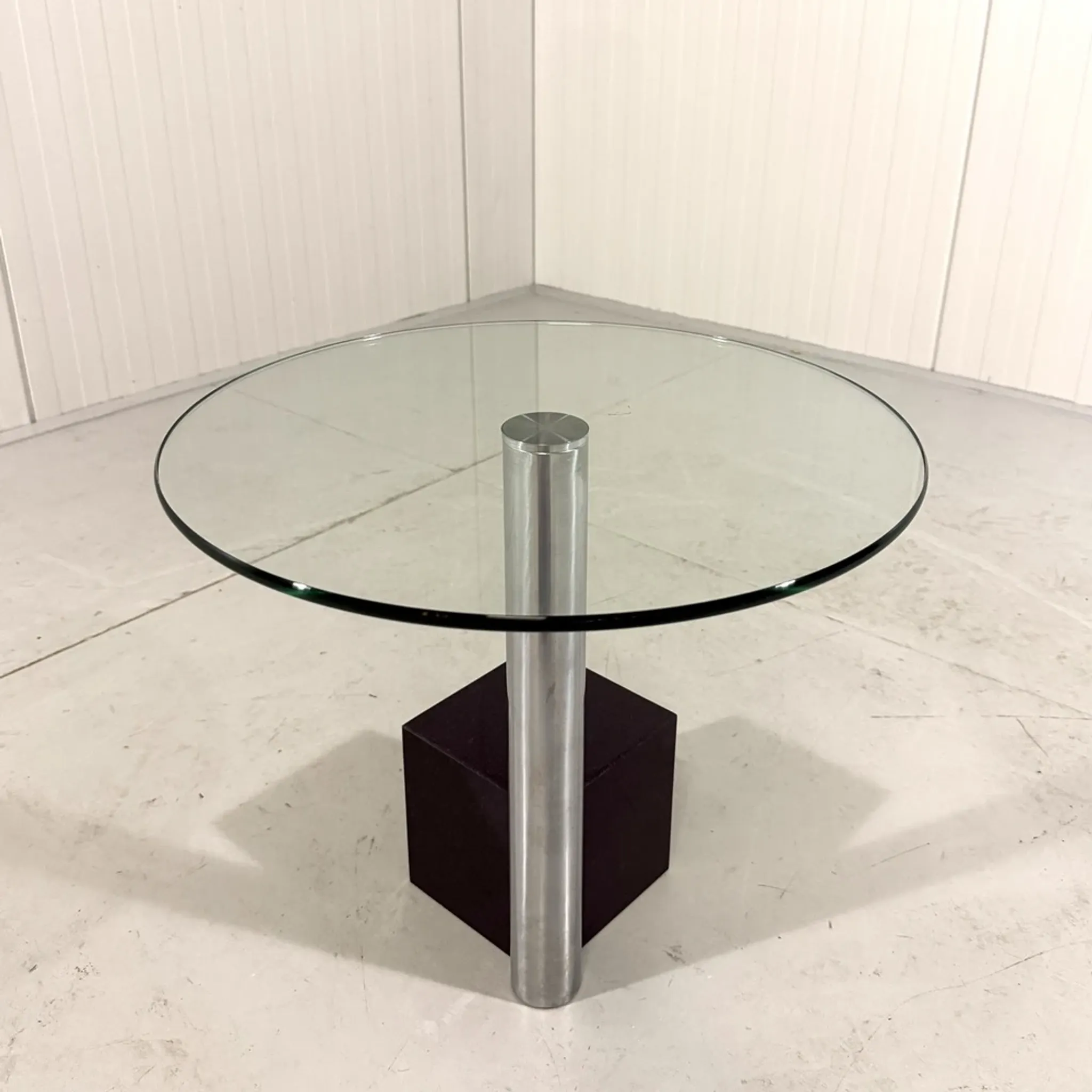 Glass & marble side Hank Kwint, Netherlands 1980’s