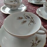 4 cups and saucers in Bavaria porcelain