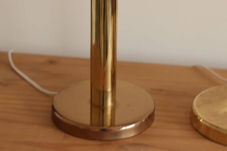 Pair of Vintage Large Brass Table Lamps