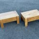 Pair of bedside tables vintage solid elm home revived bedside table