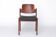 Vintage Lübke Stacking Chair, 1970s German Design, Dark Beech Wood