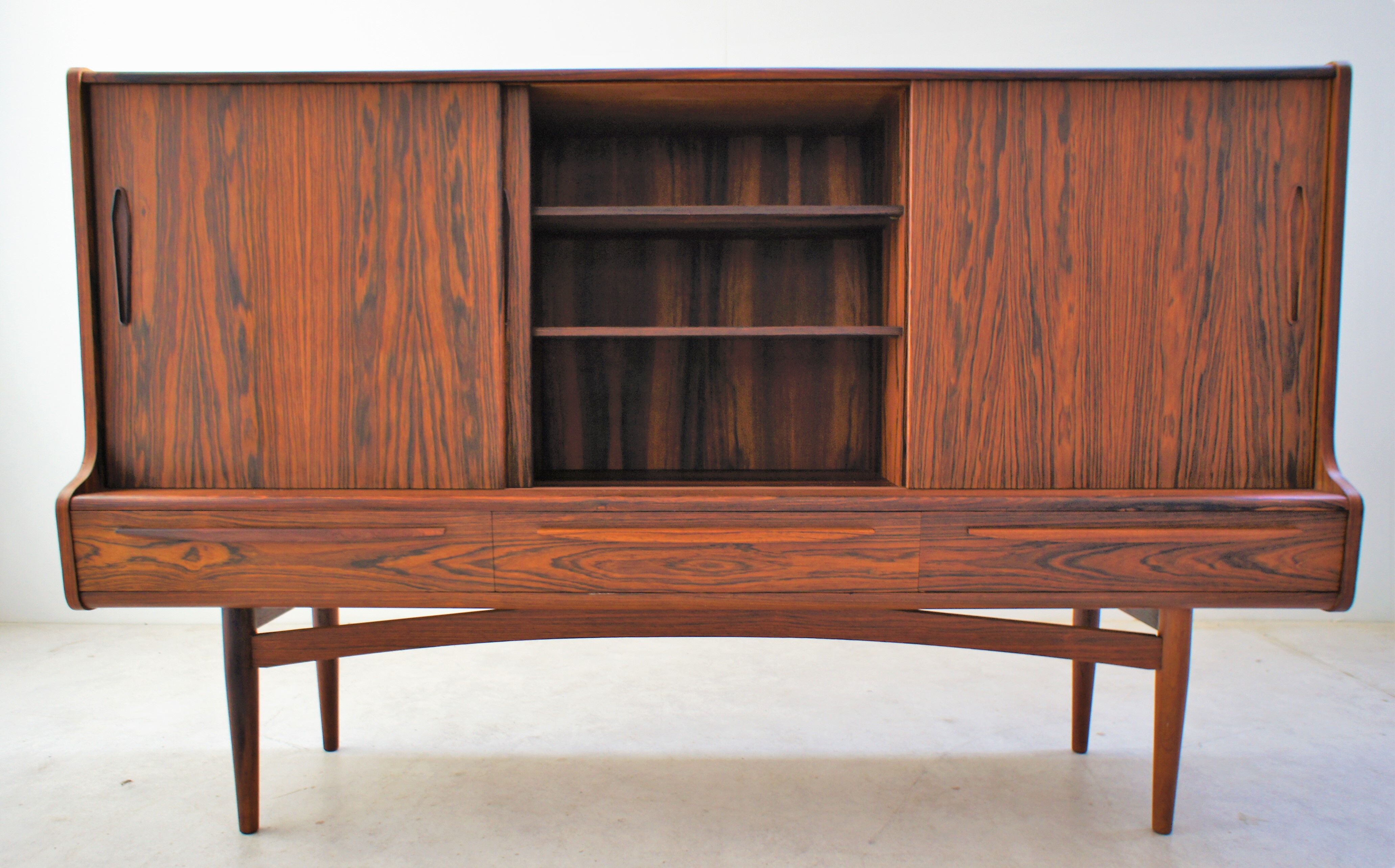 Scandinavian rosewood sideboard