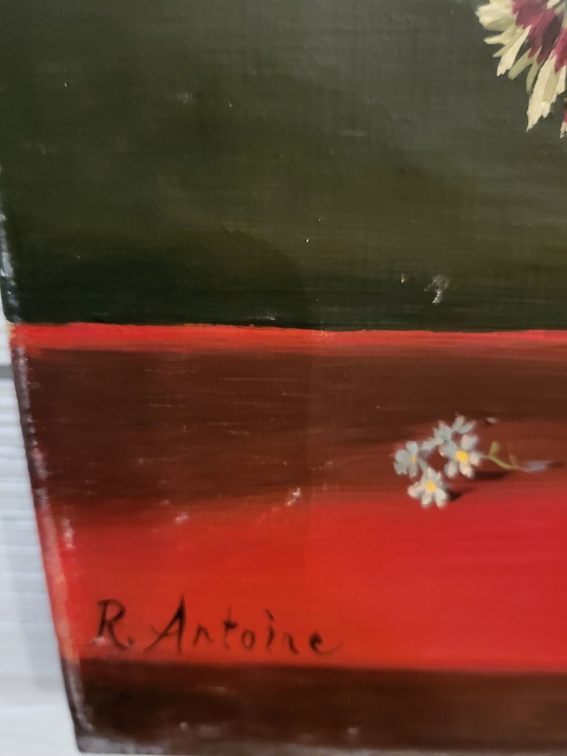 Oil on canvas "the bouquet"