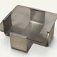 Brushed steel and smoked glass coffee table, by François Monnet – 1970s