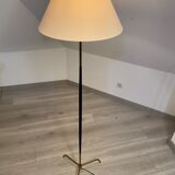 Floor lamp metal brass year 50 design Lunel / vintage