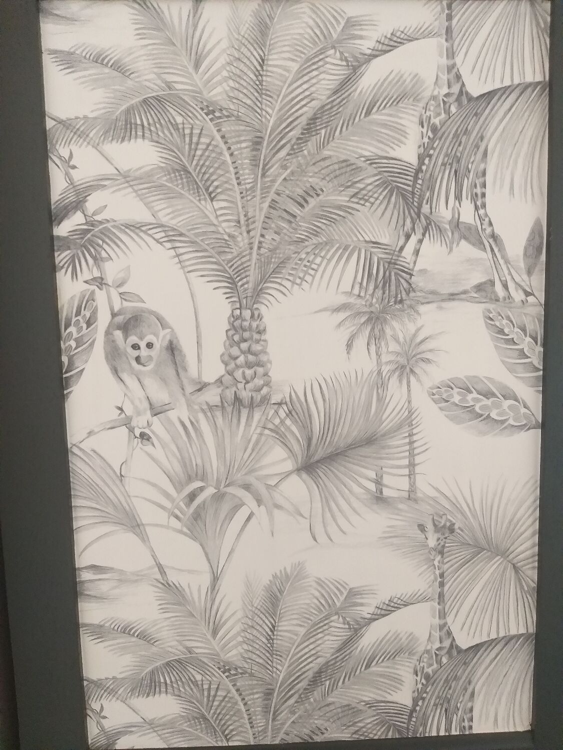 Renovated vintage jungle style wardrobe