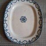 Large rectangular iron earth dish French English Company