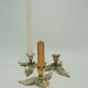Trio of brass candle holders décor holly