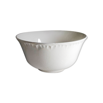 Antique white salad bowl