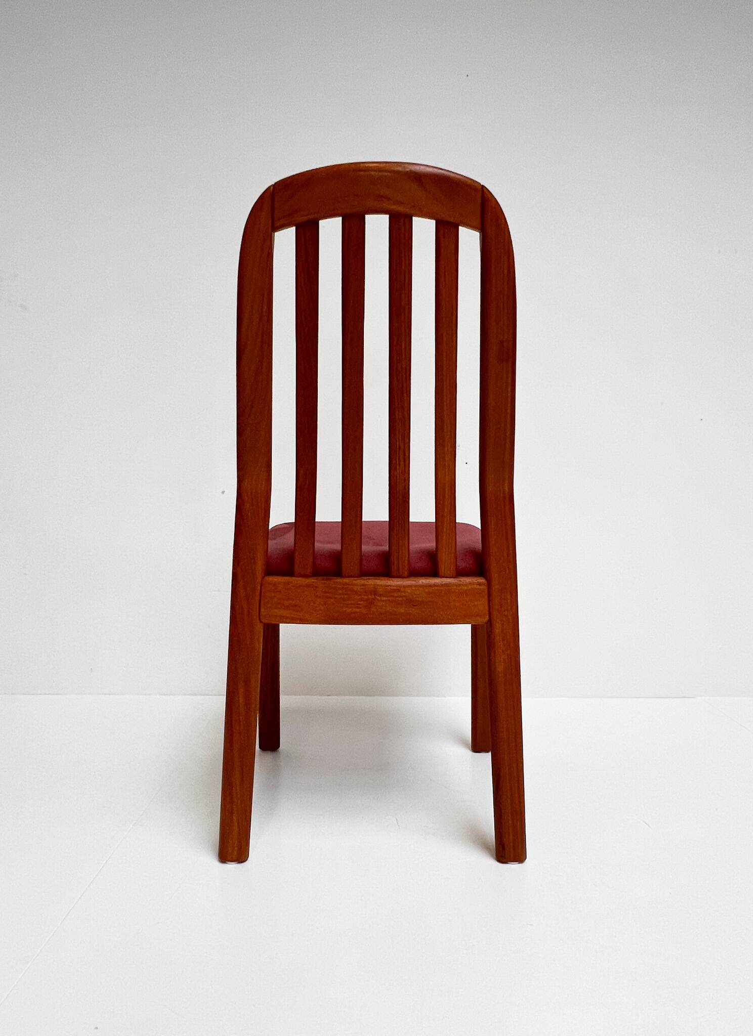 Set of 6 Danish wooden chairs by Dyrlund, 1960s