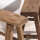 Pair of antique stools (circa 1900). Set of 2 pieces