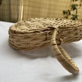 Old heart-shaped rattan basket.