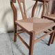 Paire de chaises style "Wishbone" – Chêne & cordage