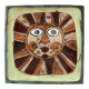 Square ceramic catchall by Roland Zobel, sun design, 1970s.