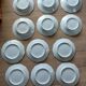 Set of 12 floral porcelain plates