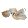 5 porcelain cups and sub-cups Orlando collection by Villeroy & Boch