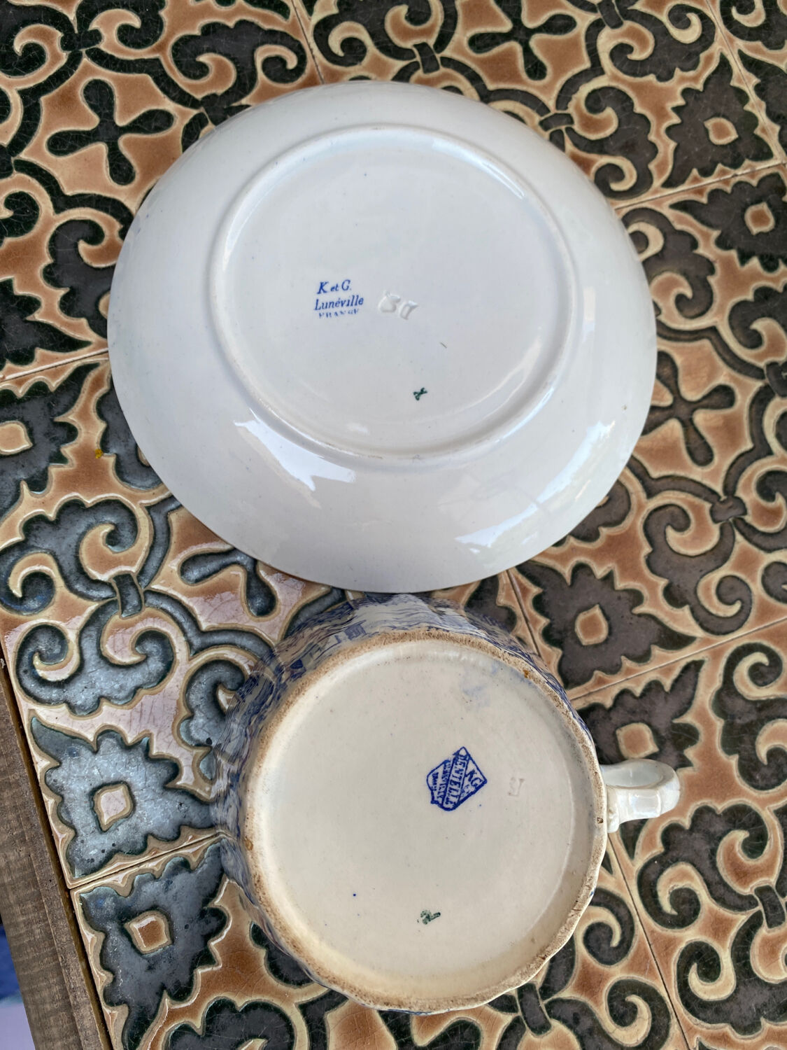 Cup and saucer Lunéville